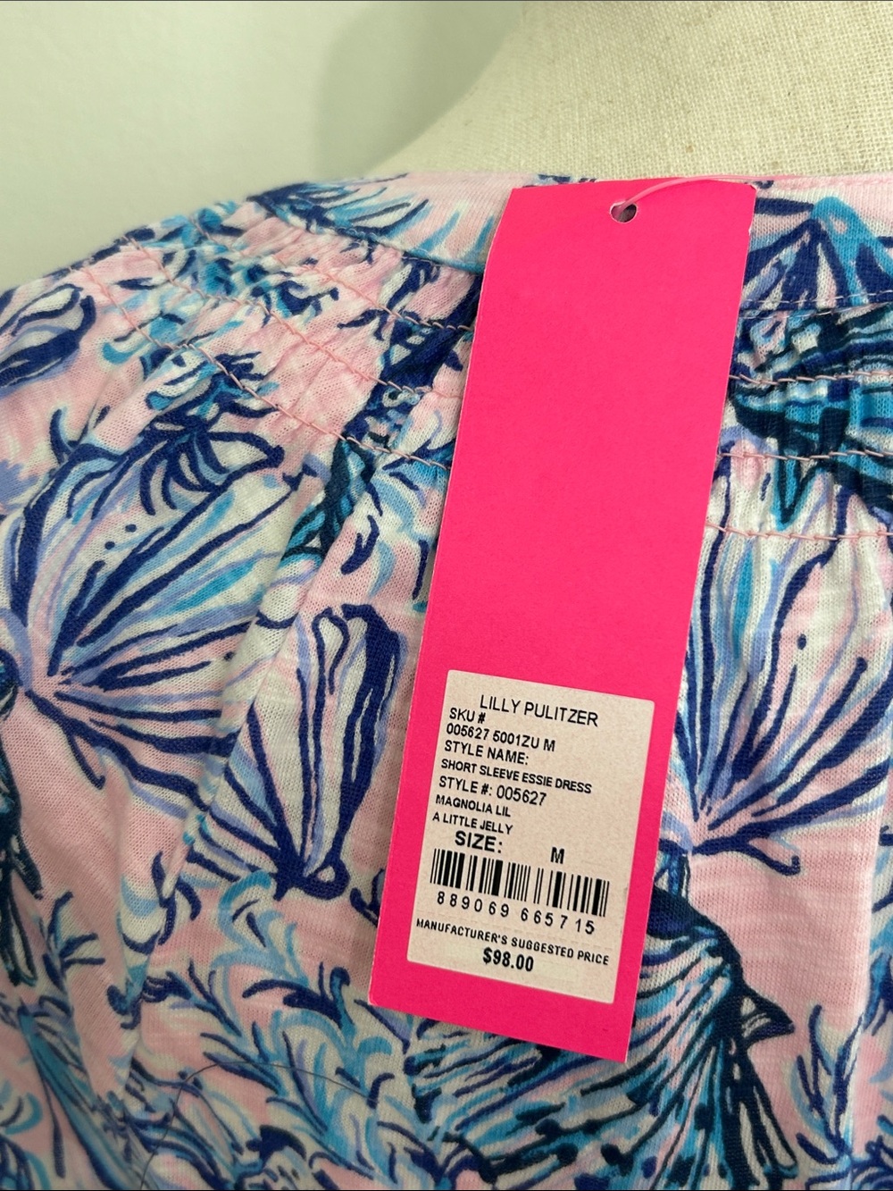 Lilly Pulitzer Women’s Essie Dress A Little Jelly Print Size Medium NWT - Picture 3 of 5